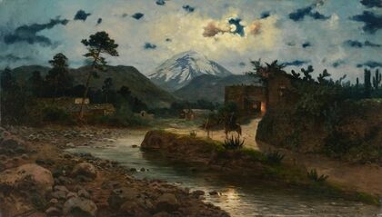 Night in Mexico in Front of Popocatepetl (1905)