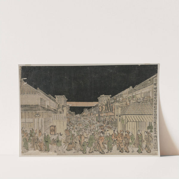 Night Scene, Street of Theatres by Anonymous