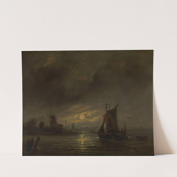 Night View (1843) by Egide Linnig