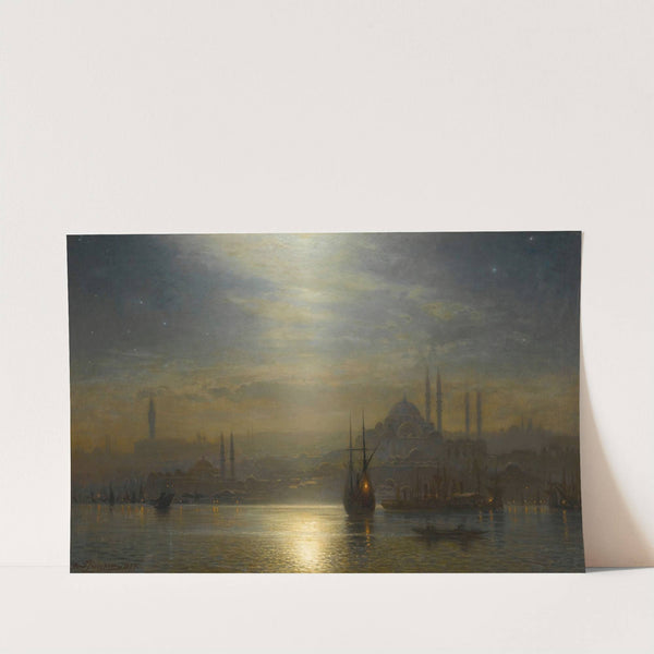 Night view over the Bosphorus by Ernest Karl Eugen Koerner