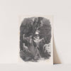 Night; vignette of girl in 18th century costume picking roses on verso (ca. 1830–65) by Celestin Nanteuil