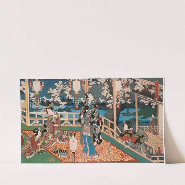 Night Visage of the Flower Genji (1861) by Utagawa Kunisada (Toyokuni III)