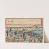 Nihonbashi, Porters, etc. on Bridge (summer scene) (19th century) by Andō Hiroshige