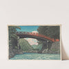 Nikko shinkyo (Sacred Bridge, Nikko) (1953) by Kawase Hasui