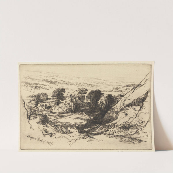 Nine Barrow Down by Francis Seymour Haden