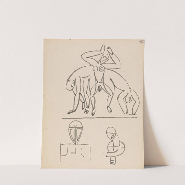 Nine Figure Studies by Henri Gaudier-Brzeska