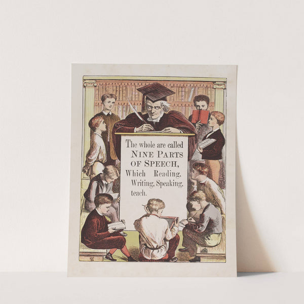 Nine parts of speech (1868) by Walter Crane