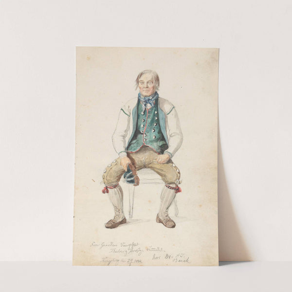 Niri Knutson Vangestad, Flesberg (1844) by Adolph Tidemand