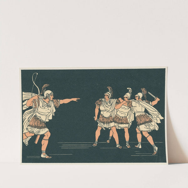 Nisus and Euryalus (1878) by Bartolomeo Pinelli