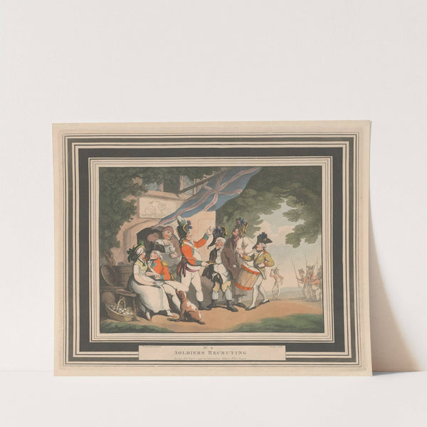 No. 4. Soldiers recruiting by Thomas Rowlandson
