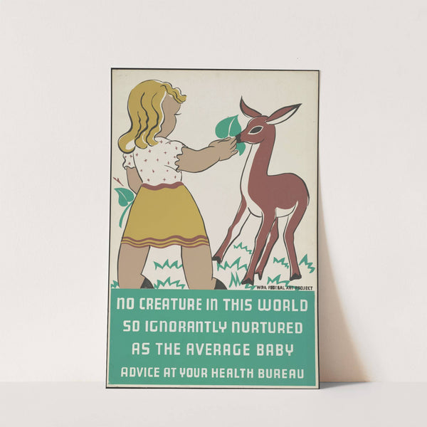 No creature in this world so ignorantly nurtured as the average baby (1936-1938) by Erik Hans Krause