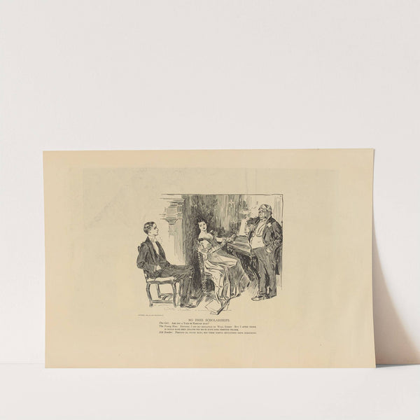 No free scholarships (1893-1900) by Charles Dana Gibson