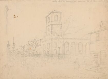 No. one, morning after the fire, St. Georges Chapel, Beekman St., N.Y.
