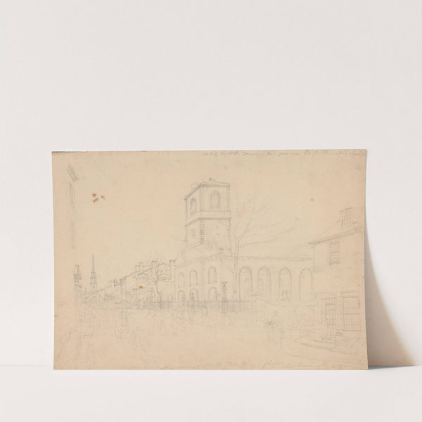 No. one, morning after the fire, St. Georges Chapel, Beekman St., N.Y. by John Rubens Smith