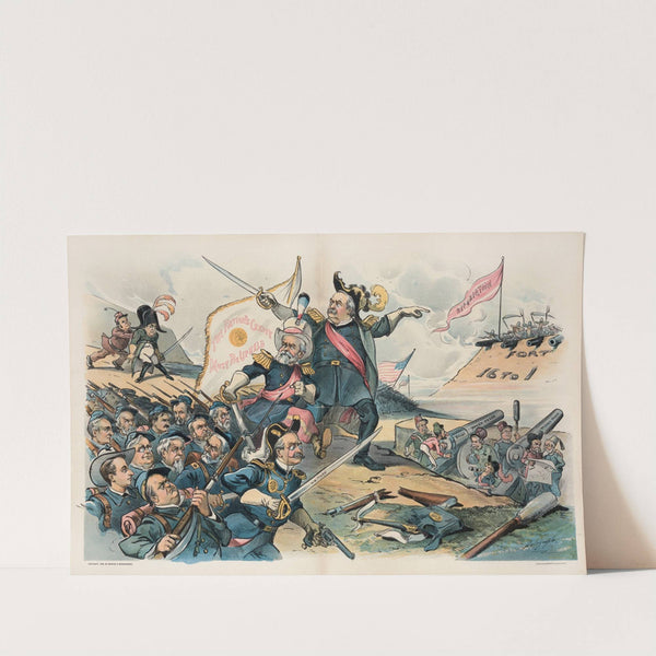 No party lines when the national honor is in peril (1896) by Louis Dalrymple