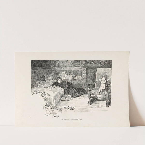 No respecter of a widow’s grief (1896) by Charles Dana Gibson
