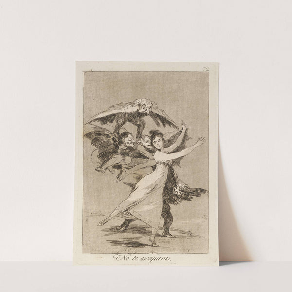 No te escaparás. (You will not escape.) (1796-1797) by Francisco de Goya