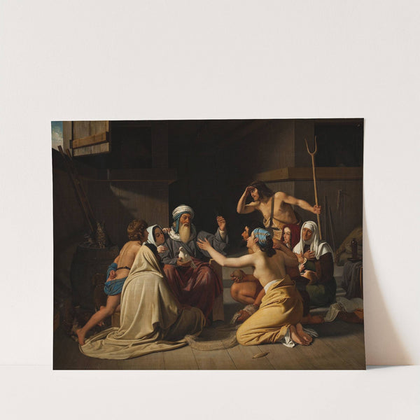 Noah And His Family In The Ark by Ditlev Blunck