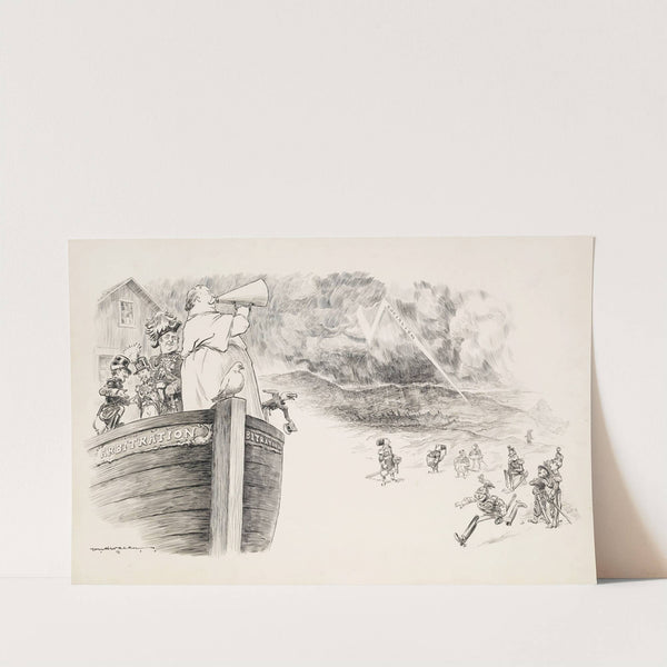 Noah Taft; Better get aboard before you’re driven in (1911) by William Henry Walker