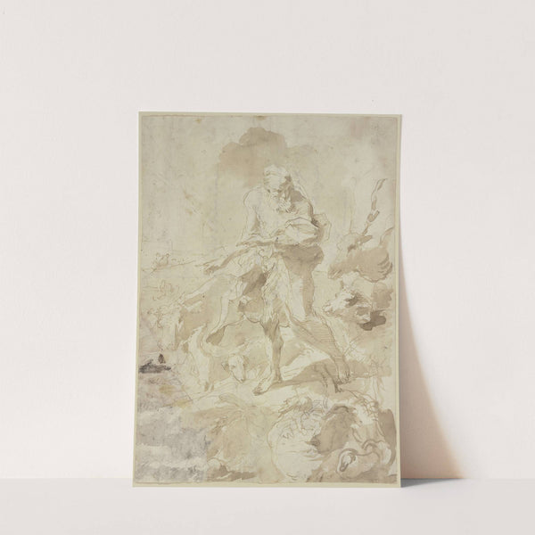 Noah with the animals by Giovanni Benedetto Castiglione