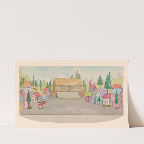 Noah’s Ark and village (1919) by Mark Lawson