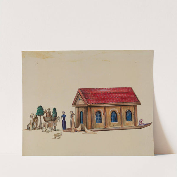 Noah's Ark with Animals by Mina Lowry