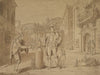 Nobleman Giving Alms to Beggar in Piazza near the Coliseum