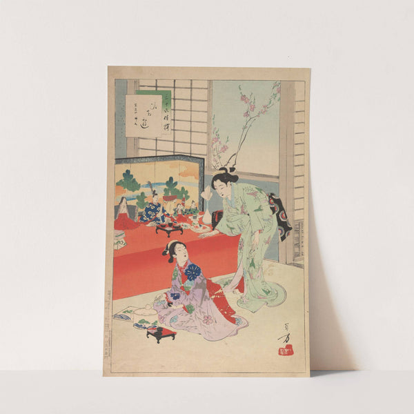 Noblewomen of the Tokugawa Period; Thirty-six Beauties (Sanjuroko kasensoro) Pl.05 (1891–1893) by Toshikata Mizuno