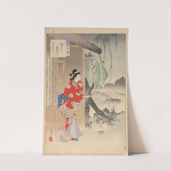 Noblewomen of the Tokugawa Period; Thirty-six Beauties (Sanjuroko kasensoro) Pl.21 (1891–1893) by Toshikata Mizuno