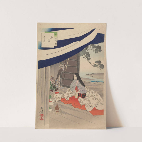 Noblewomen of the Tokugawa Period; Thirty-six Beauties (Sanjuroko kasensoro) Pl.34 (1891–1893) by Toshikata Mizuno