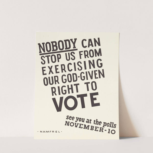 Nobody Can Stop Us From Exercising Our God-given Right to VOTE by U.S. Information Agency