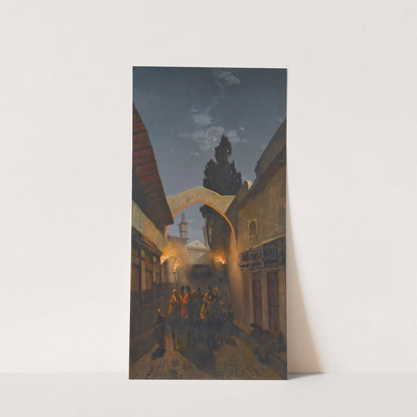 Nocturnal Cavalcade, Tehran (1859) by Alberto Pasini