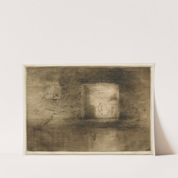 Nocturne; Furnace (1886) by James Abbott McNeill Whistler