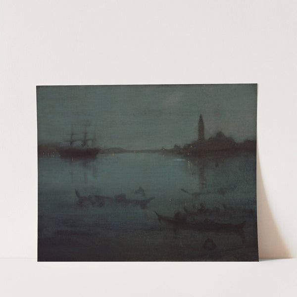 Nocturne in Blue and Silver- The Lagoon, Venice (between 1879 and 1880) by James Abbott McNeill Whistler