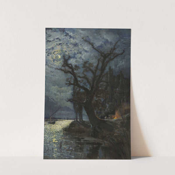 Nocturne. Le lac Léman – Souvenir de Villeneuve (Suisse) (1895) by Alexandre Nozal