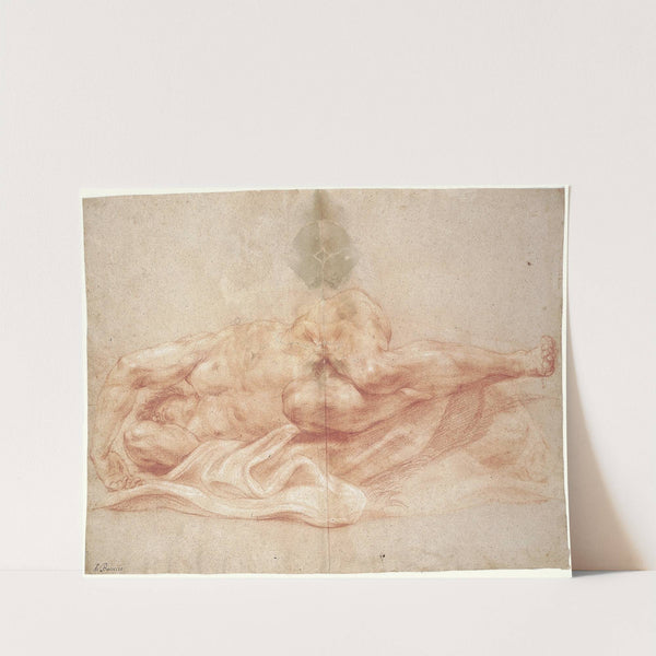 Nøgen mand by Giovanni Battista Gaulli