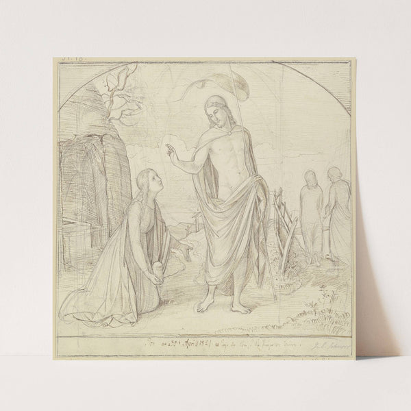 Noli me tangere (1821) by Julius Schnorr Von Carolsfeld