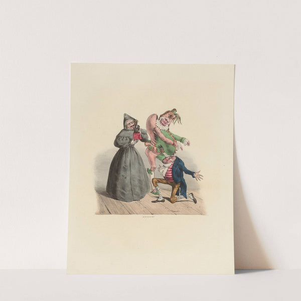 Non, Mayeux. tu es un monstre, tu veux me séduire (1831) by Charles-Joseph Traviès de Villers