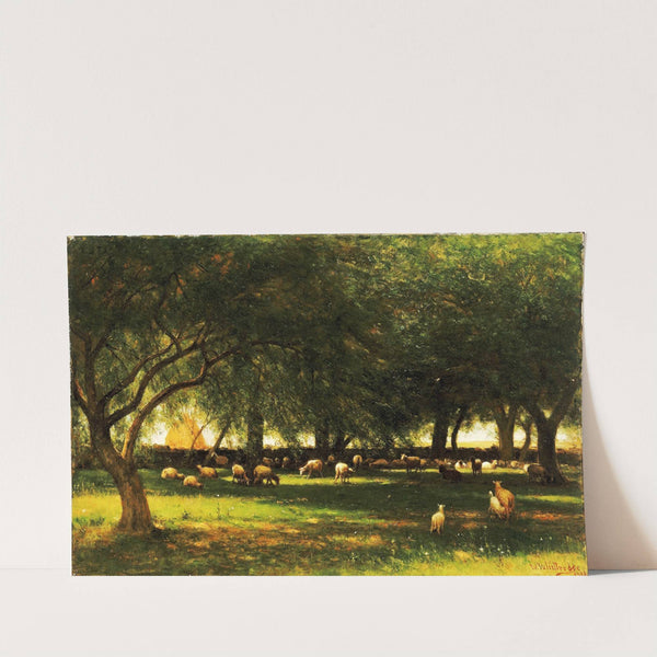 Noon In The Orchard by Worthington Whittredge