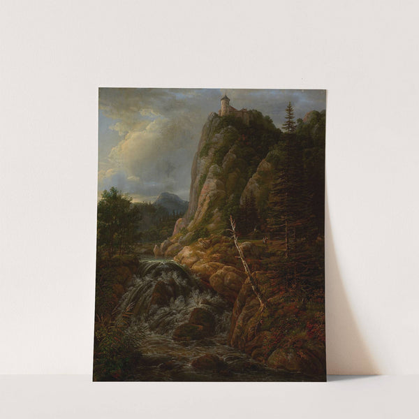 Nordic Landscape with a Castle (1818) by Johan Christian Dahl