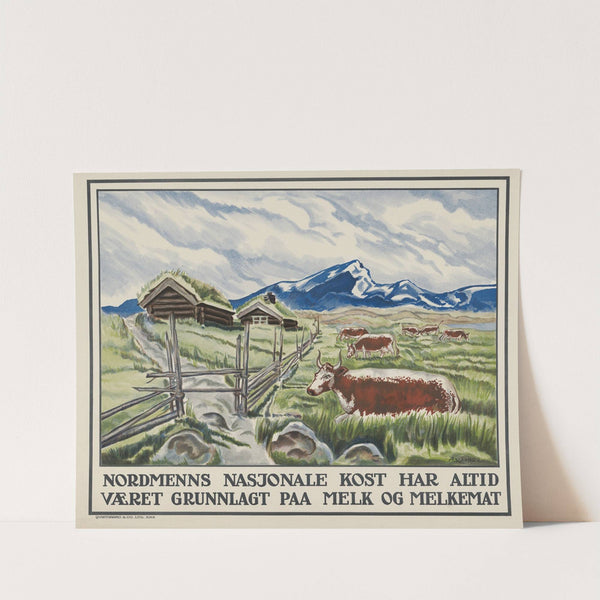 Nordmenns nasjonale kost har alltid været grunnlagt paa melk og melkemat (1922) by Qvistgaard & Co. Lito