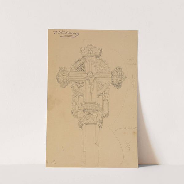 Normannisches Hochkreuz, fol. 1 a by Johann Wilhelm Schirmer