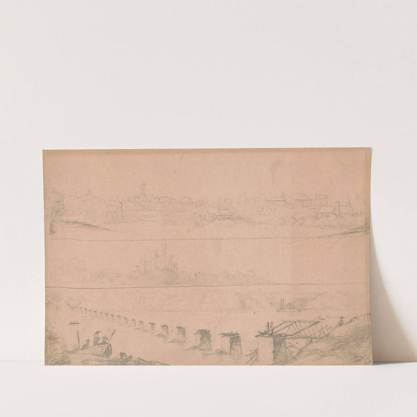 North east view of Florence, Alabama, June 22, 1862 (1862) by Adolph Metzner