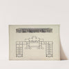 North Elevation and Ground Plan of the Alexander Palace at Tsarskoe Selo by Giacomo Quarenghi
