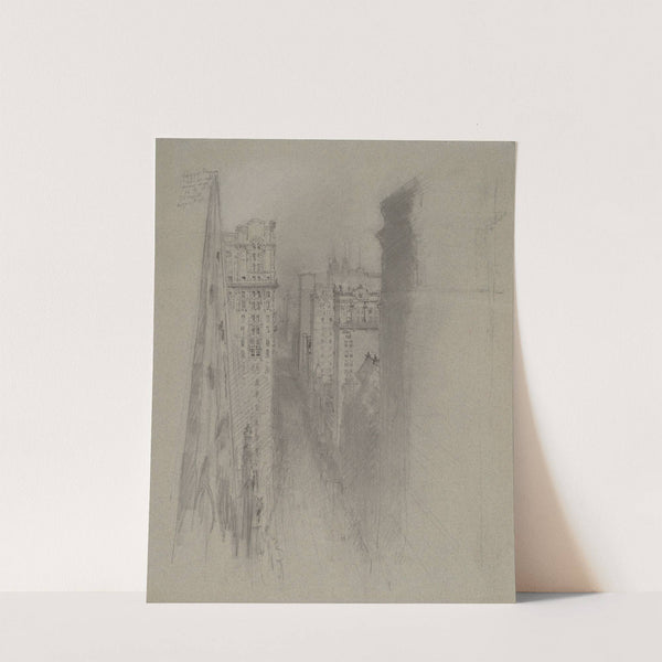 North on Broadway from Trinity Church by Stanford White