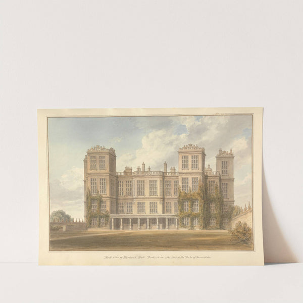 North View of Hardwick Hall, Derbyshire: the Seat of the Duke of Devonshire by John Buckler