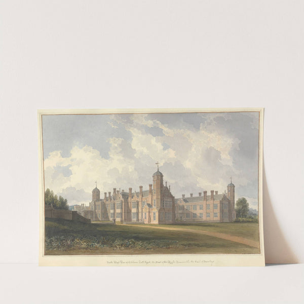 North West View of Cobham hall, Kent, the Seat of the Right honourable the Earl of Darnley by John Buckler
