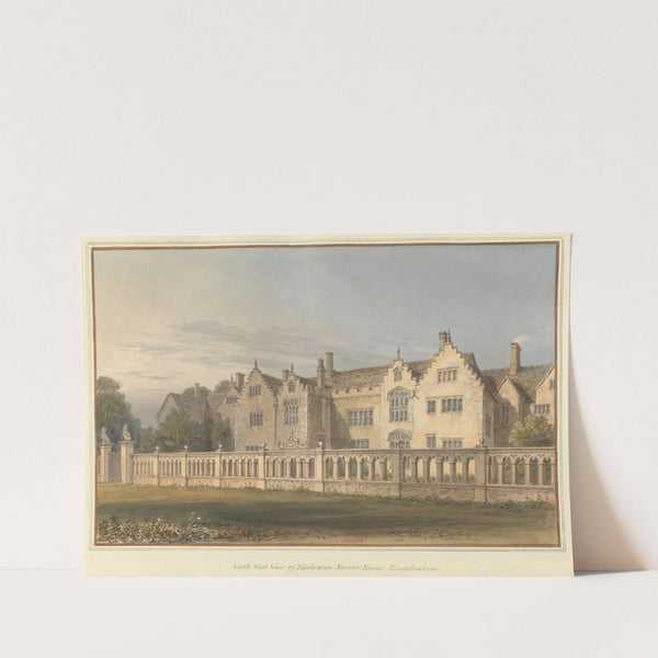 North West View of Harlaxton Manor House, Lincolnshire by John Buckler