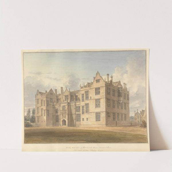 North West View of Montacute House, Somersetshire, The Seat of John Phelips Esqr. by John Buckler