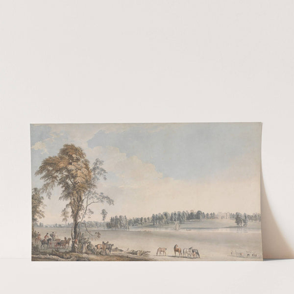 North West View of Wakefield Lodge in Whittlebury Forest, Northamptonshire (1767) by Paul Sandby